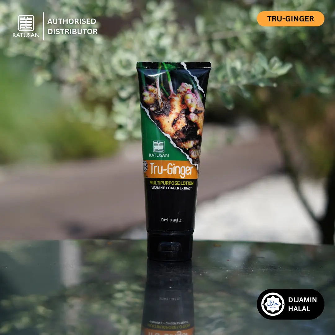 Ratusan Tru-Ginger Multipurpose Lotion 100ml – Natural Pain Relief, Better Sleep & Skin Health