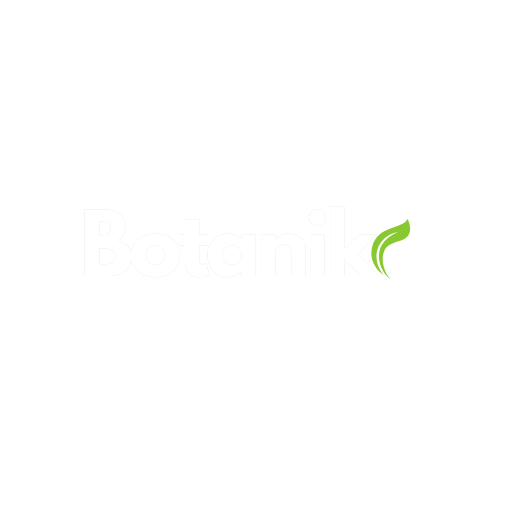 Botanik logo with tagline 'Elevate Your Day, Naturally.' White text, transparent background.