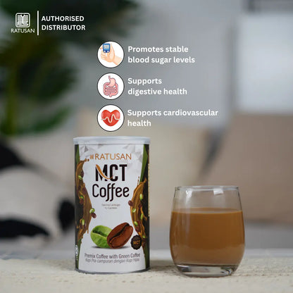 Ratusan MCT Coffee 300g – Keto, Low Caffeine, Fat Burning, Focus & Energy Boost