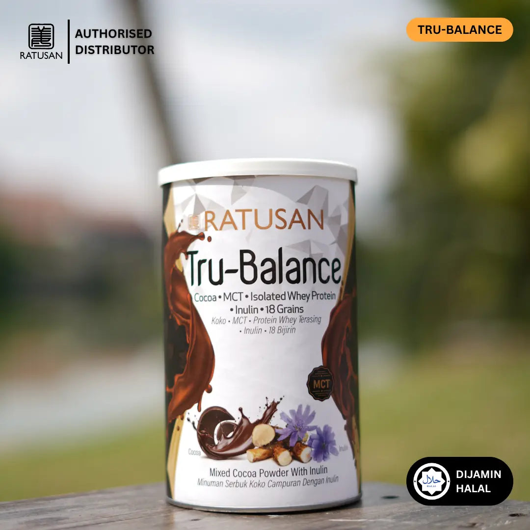 Ratusan Tru-Balance Cocoa Protein Powder 450g – 8.3g Protein, High Fiber, Superfood Shakes