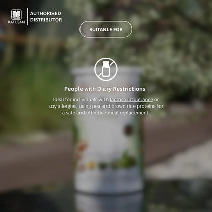 Ratusan Tru-Protein Plant-Based Meal Replacement Shake 450g – Matcha Flavor, Vegan, Low Sugar