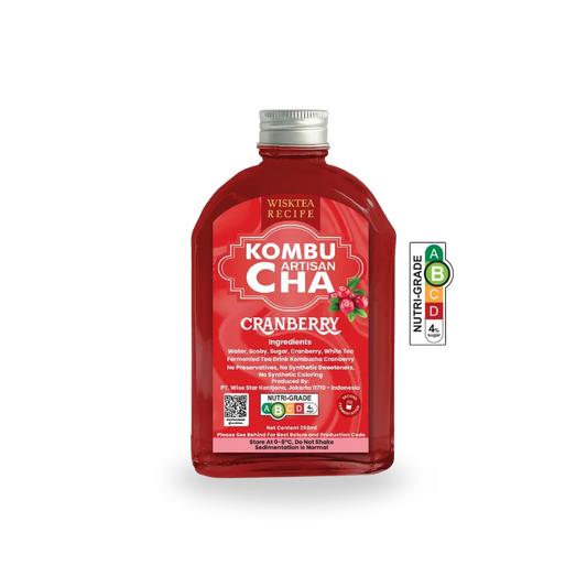 WiskTea Recipe's Cranberry Kombucha with transparent background