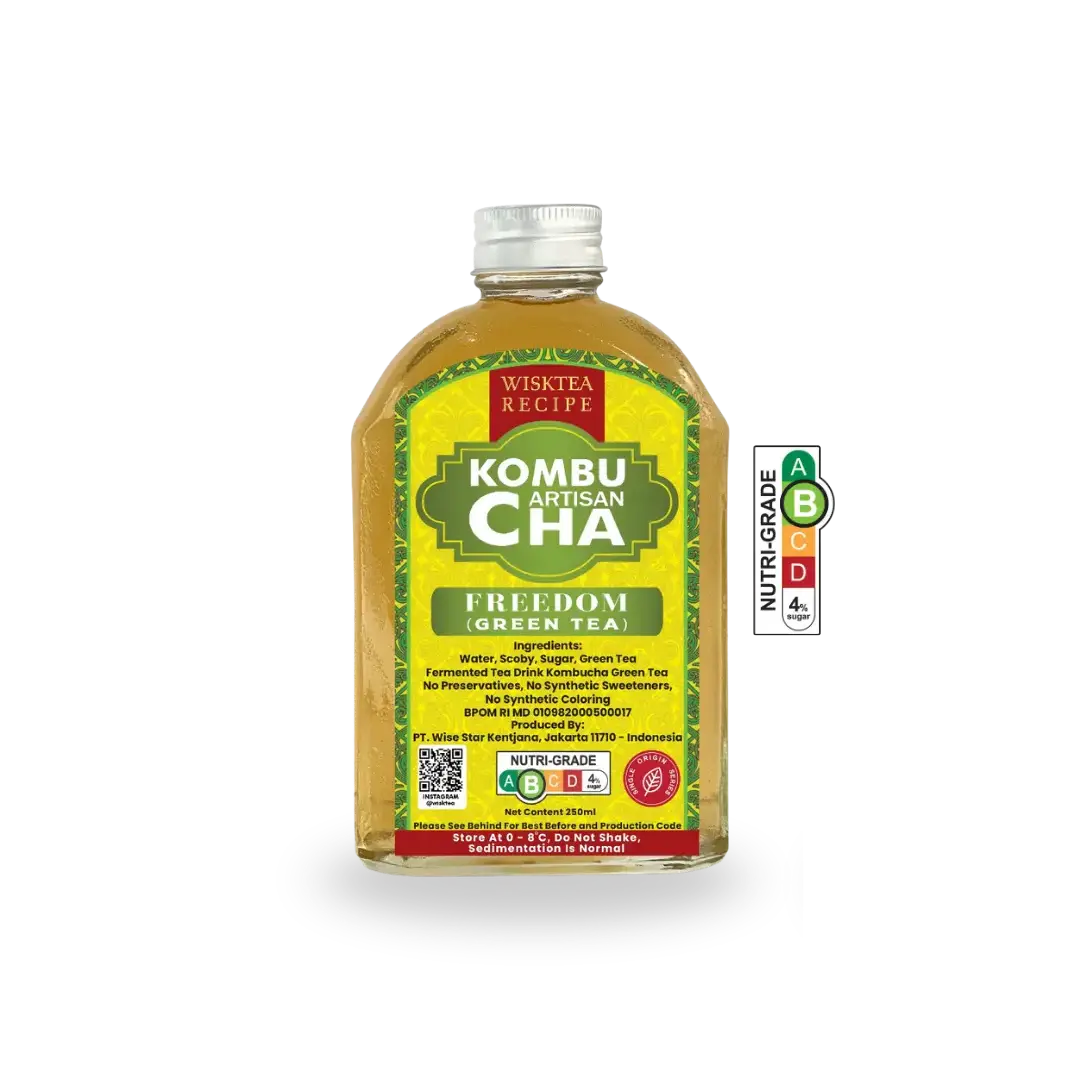 WiskTea Recipe's Freedom Kombucha with transparent background