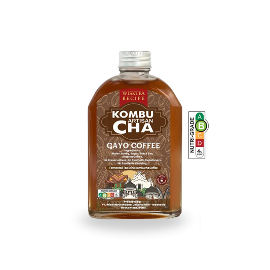 WiskTea Recipe's Gayo Coffee Kombucha with transparent background