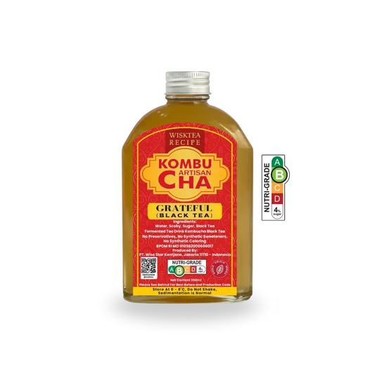 WiskTea Recipe's Grateful Kombucha with transparent background