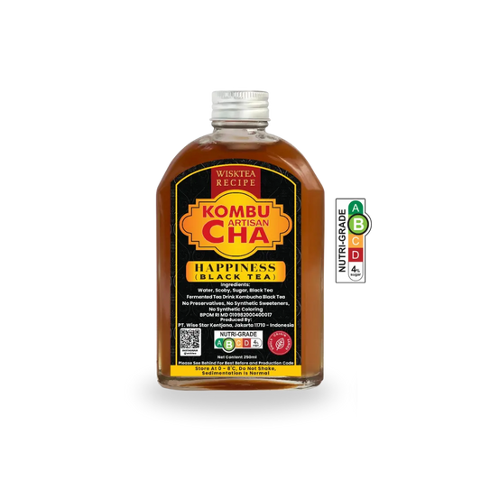 WiskTea Recipe's Happiness Kombucha with transparent background