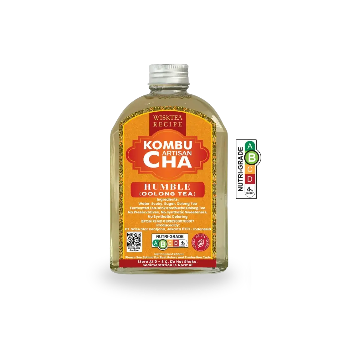 WiskTea Recipe's Humble Kombucha with transparent background