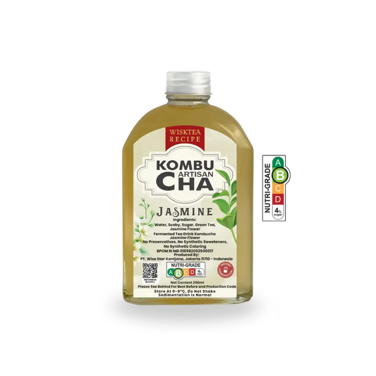 WiskTea Recipe's Jasmine Kombucha with transparent background