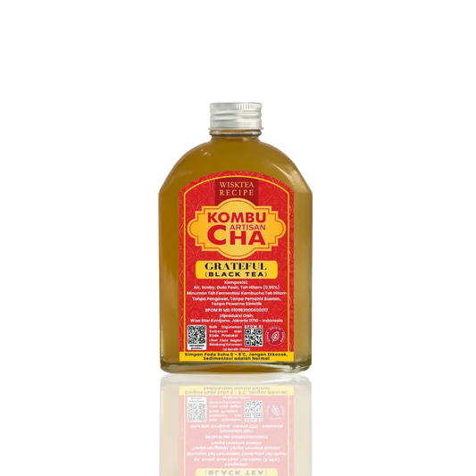 WiskTea Recipe Artisan Kombucha Grateful (Black Tea)