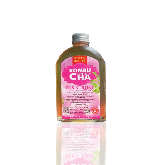 WiskTea Recipe Artisan Kombucha Pink Rose