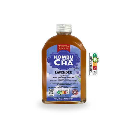 WiskTea Recipe's Lavender Kombucha with transparent background