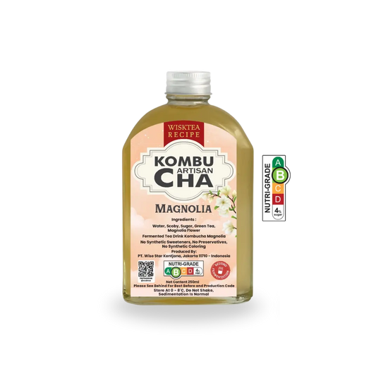 WiskTea Recipe's Magnolia Kombucha with transparent background