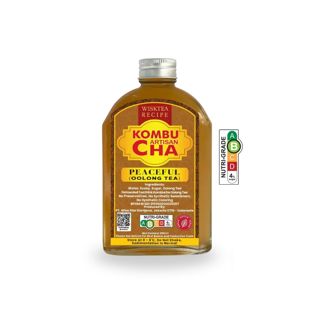 WiskTea Recipe's Peaceful Kombucha with transparent background