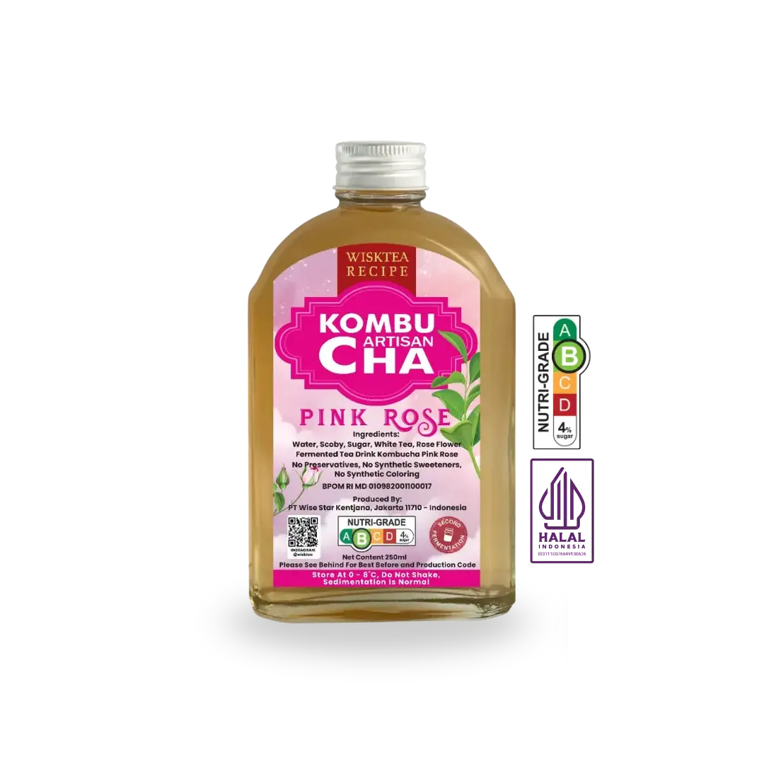 Pink Rose Kombucha