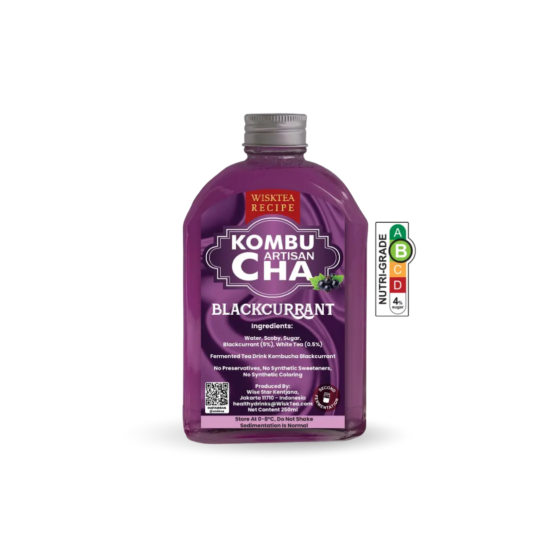 Blackcurrant Kombucha – Antioxidant Rich Probiotic Drink | WiskTea Recipe