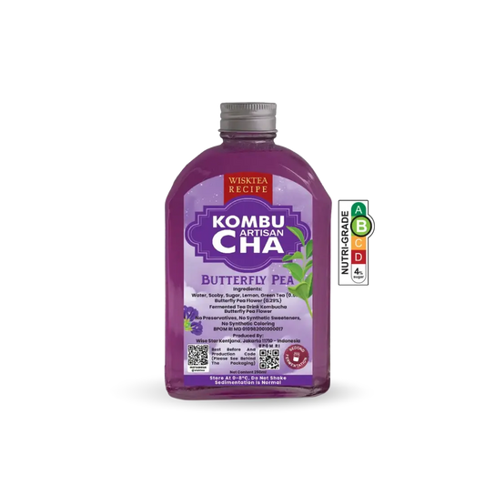 Butterfly Pea Kombucha – Refreshing Probiotic Drink | WiskTea Recipe
