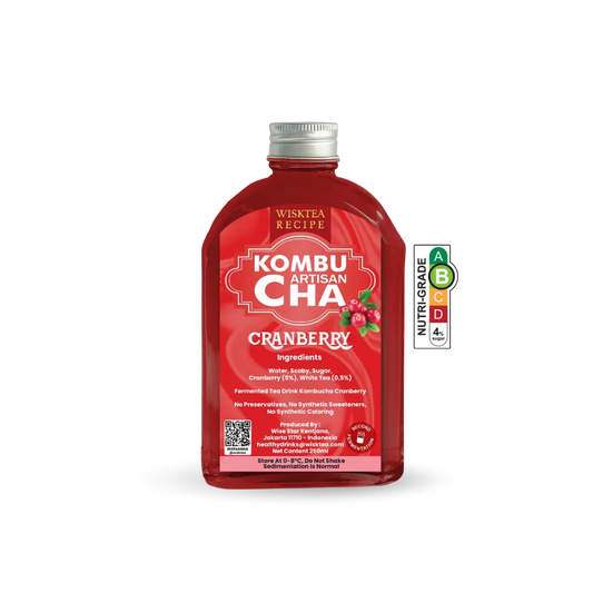 Cranberry Kombucha – Refreshing Probiotic Drink | WiskTea Recipe