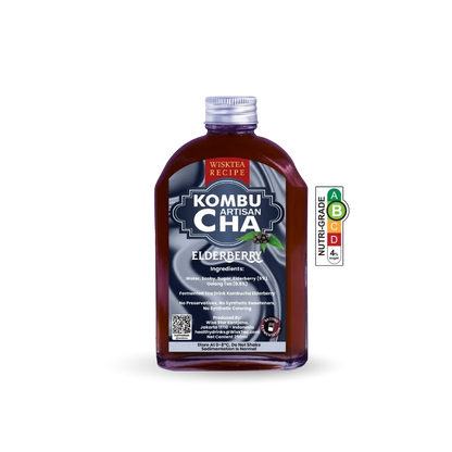 Elderberry Kombucha – Immunity Support Probiotic Drink | WiskTea Recipe