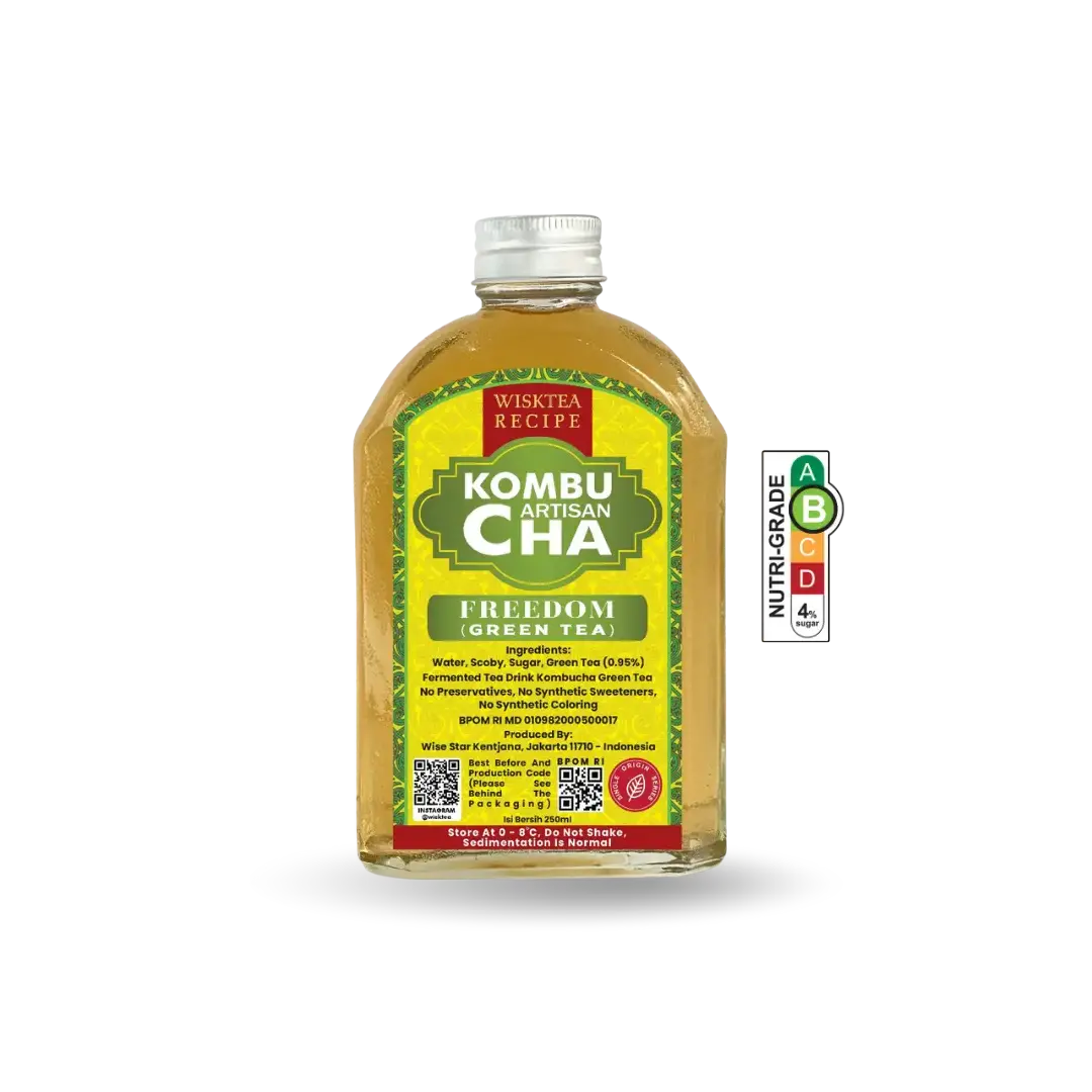 Freedom Green Tea Kombucha – Energising Probiotic Drink | WiskTea Recipe