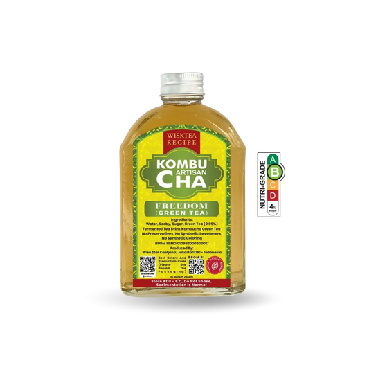 Freedom Green Tea Kombucha – Energising Probiotic Drink | WiskTea Recipe