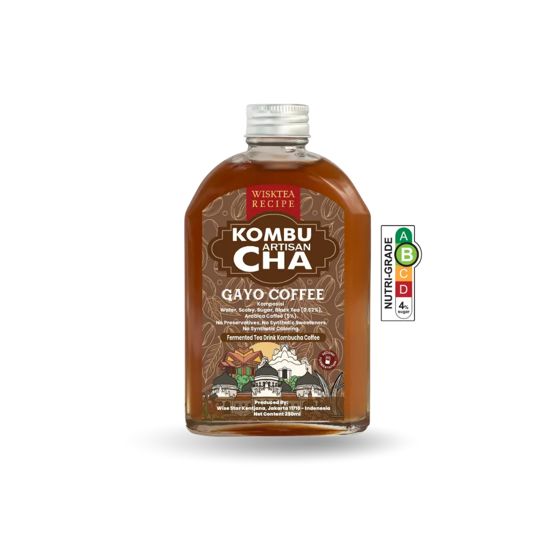Gayo Coffee Kombucha – Energising Probiotic Drink | WiskTea Recipe