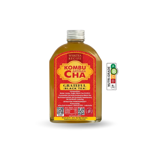 Grateful Black Tea Kombucha – Probiotic Wellness Drink | WiskTea Recipe