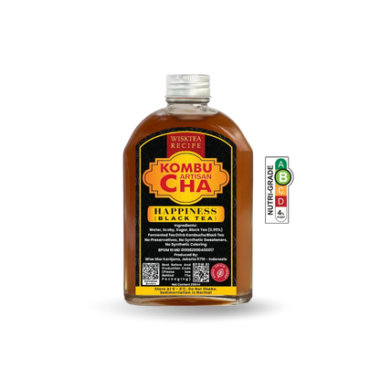 Happiness Black Tea Kombucha – Probiotic Wellness Drink | WiskTea Recipe