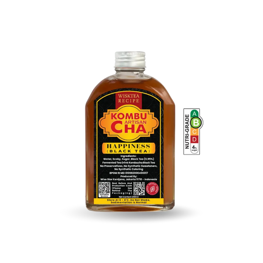 Happiness Black Tea Kombucha – Probiotic Wellness Drink | WiskTea Recipe