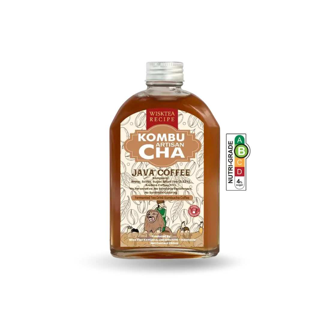 Java Coffee Kombucha – Energising Probiotic Drink | WiskTea Recipe