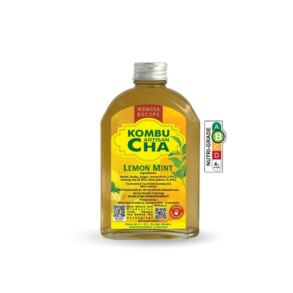 Lemon Mint Kombucha – Refreshing Probiotic Drink | WiskTea Recipe