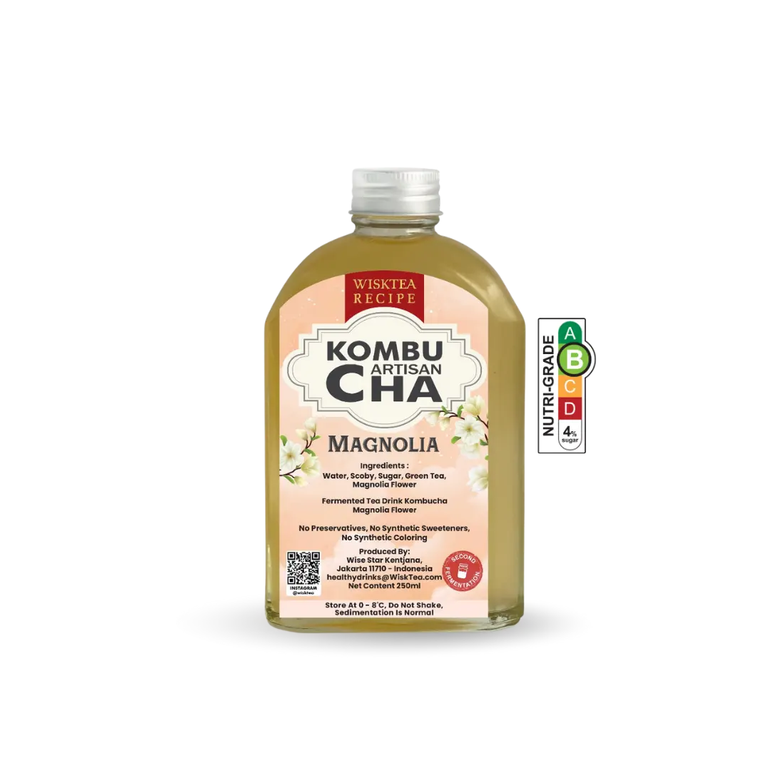 Magnolia Kombucha – Floral Probiotic Drink | WiskTea Recipe