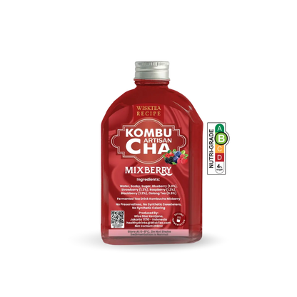 Mixberry Kombucha – Fruity Probiotic Drink | WiskTea Recipe