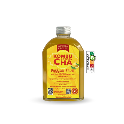 Passion Fruit Kombucha – Tropical Probiotic Drink | WiskTea Recipe