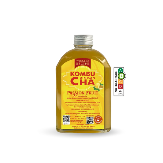 Passion Fruit Kombucha – Tropical Probiotic Drink | WiskTea Recipe
