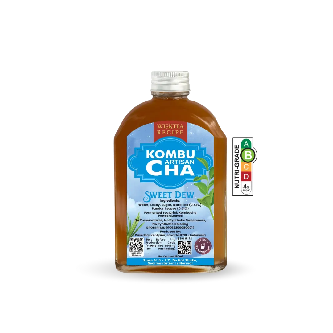 Sweet Dew Kombucha – Refreshing Probiotic Drink | WiskTea Recipe