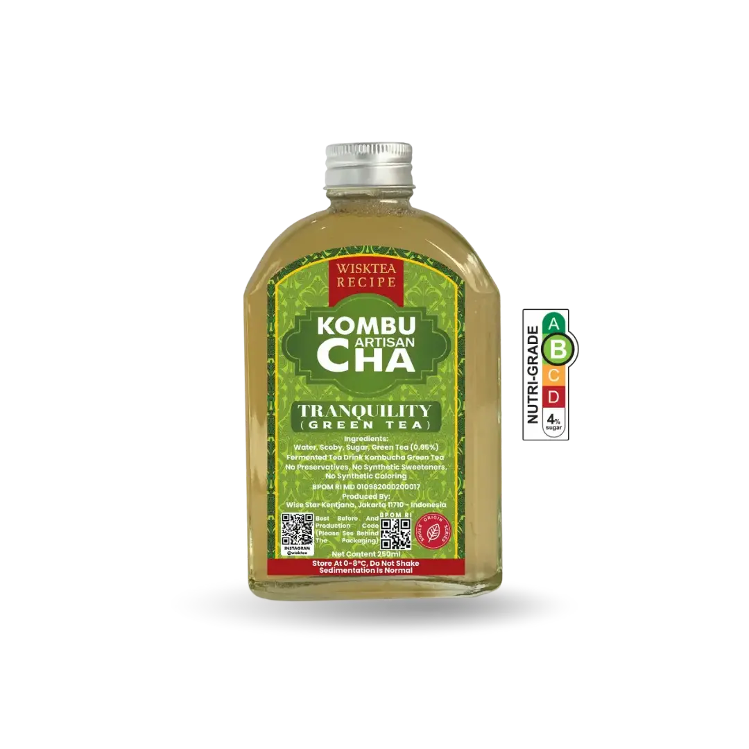 Tranquility Green Tea Kombucha – Calming Probiotic Drink | WiskTea Recipe